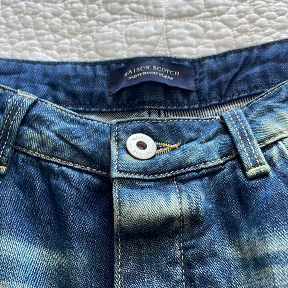Ladies denim Maison scotch shorts   Size 27 - Picture 1 of 4